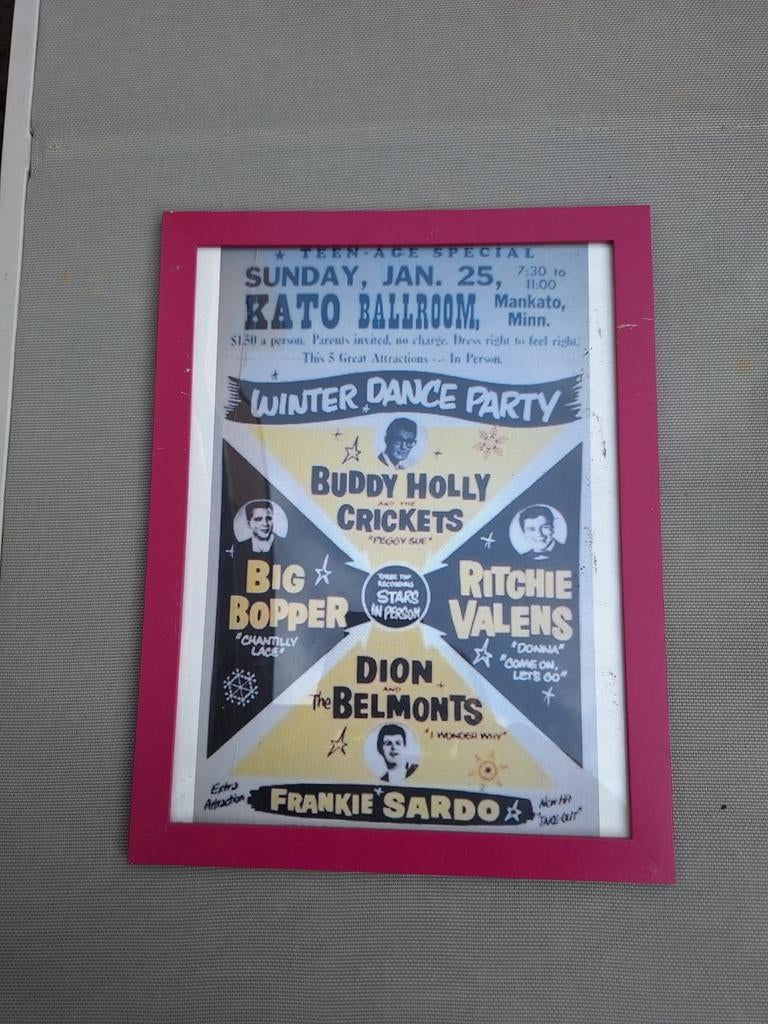 Winter Dance Party poster in lijst, Ophalen of Verzenden