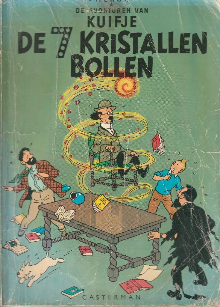 Kuifje de 7 kristallen bollen, Boeken, Eén stripboek, Ophalen of Verzenden, Gelezen
