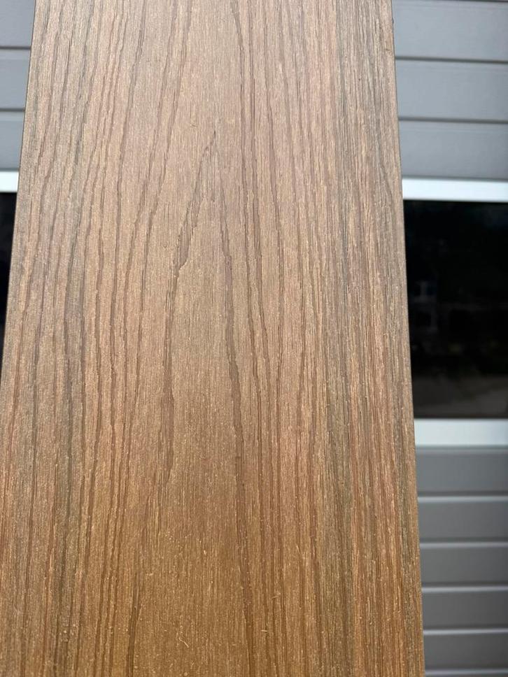 Composiet vlonderplank met houtstructeur top kwaliteit, Tuin en Terras, Terrasdelen en Vlonders, Zo goed als nieuw, Composiet