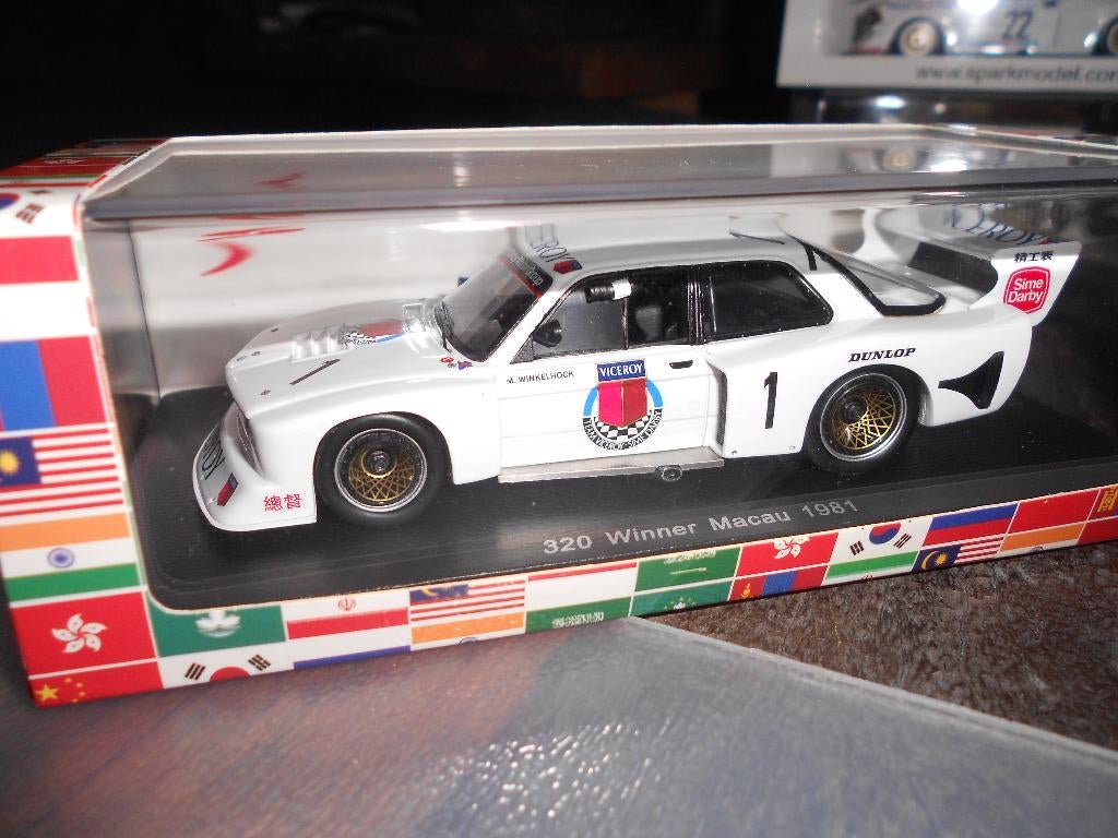 Bmw 320 Gr5 Winner Macau             Spark, Ophalen of Verzenden, Nieuw, Auto, Overige merken