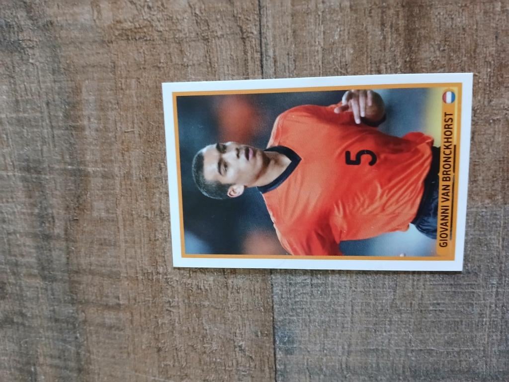 Giovanni van Bronckhorst sticker 2012, Ophalen of Verzenden, Zo goed als nieuw, Buitenlandse clubs, Poster, Plaatje of Sticker