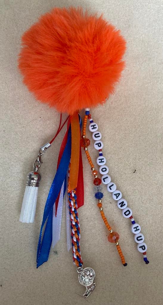 Hup Holland Hup tassenhanger, 10 cm of meer, Overige materialen, Nieuw, Oranje