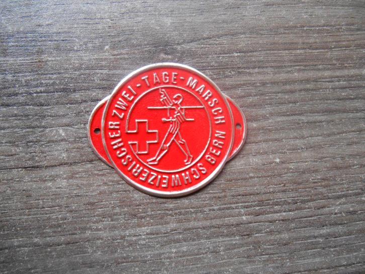 Wandelstok plaatje 2 daagse mars Bern Zwitserland, Diversen, Wandelstokken, Nieuw, Ophalen of Verzenden