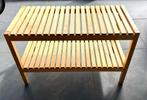 Houten badkamerbankje met legplank, Ophalen, Gebruikt, Overige typen, 50 tot 100 cm