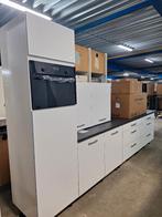 Complete keuken Compleet met APP 120Keukens op voorraad 2896, Wit, Nieuw, Enkelwandige keuken, Ophalen of Verzenden