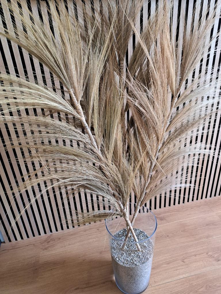 Pluimen inc vaas, Ophalen of Verzenden, Zo goed als nieuw