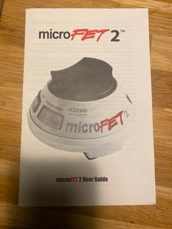 Hoggan microFET2 weegschaal, Witgoed en Apparatuur, Weegschalen, Gebruikt, Digitaal, Overige typen, 1 tot 500 gram, 100 kg of meer