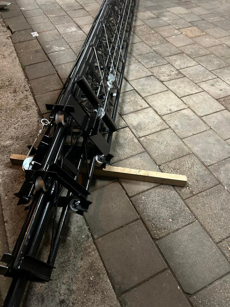 3x6 uitschuifbare constructie mast, Ophalen, Mast