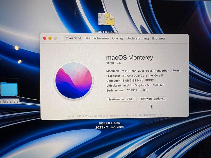 MacBook Pro 13 inch (2016), Computers en Software, Apple Macbooks, Gebruikt, MacBook Pro, 13 inch, 2 tot 3 Ghz, Onbekend, 8 GB