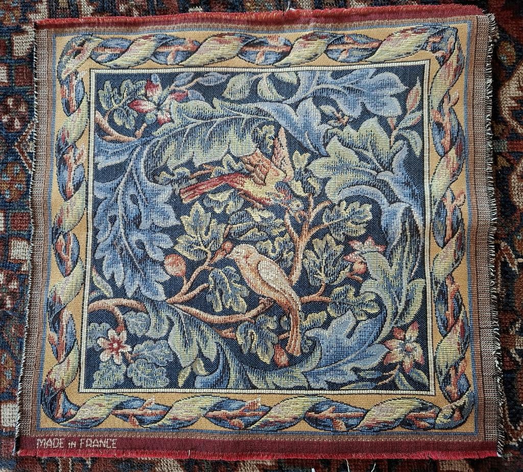 Aubusson/gobelin paneel Mille-fleurs / William Morris stijl, Verzenden
