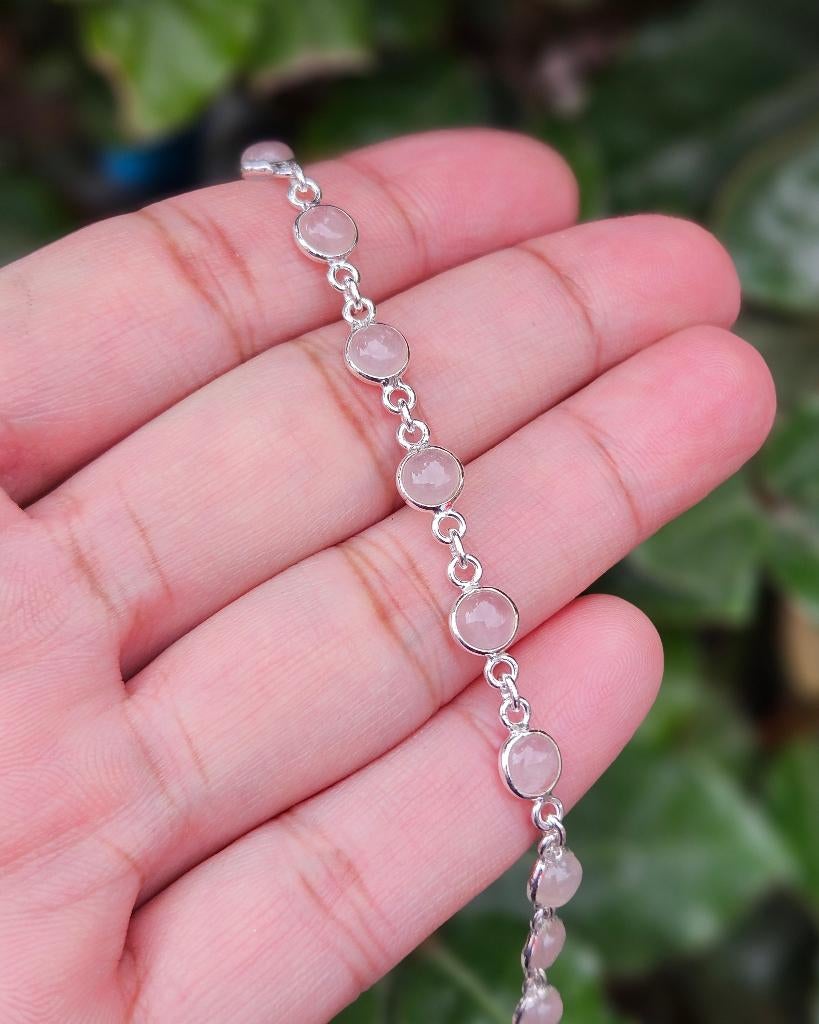 Rozenkwarts Armband Velora - Echt Zilver, Info@lavicollection.com, Nieuw, Ophalen of Verzenden, Hoofdstraat 18C