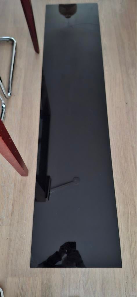 IKEA Besta glasplaat, zwart, 40x180cm, Ophalen, Zwart, 150 tot 200 cm, Zo goed als nieuw