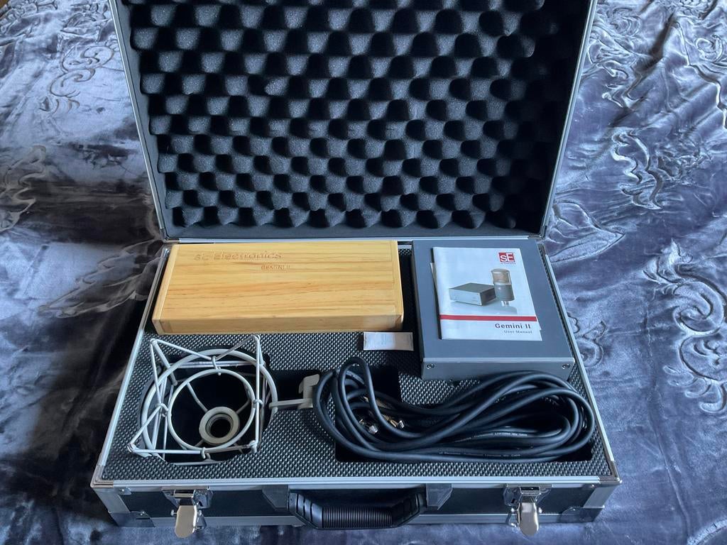 SE ELECTRONICS BUIZENMICROFOON GEMINI II, Muziek en Instrumenten, Microfoons, Ophalen of Verzenden, Zo goed als nieuw, Studiomicrofoon