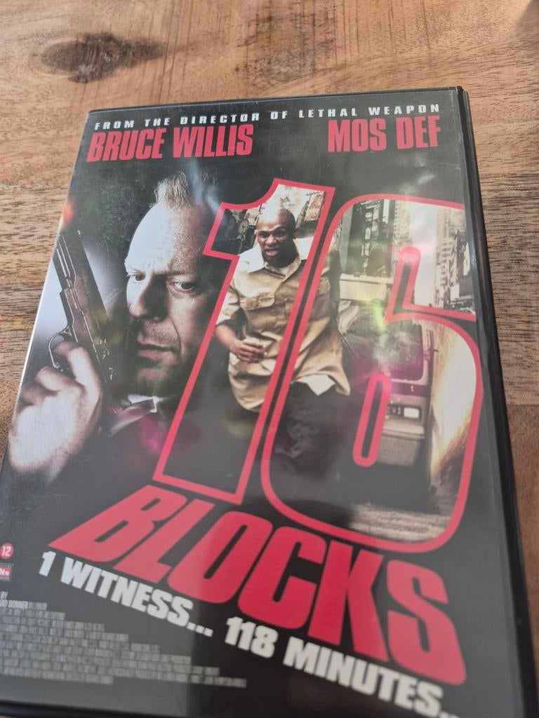 16 Blocks DVD met Bruce Willis en Mos Def, Ophalen of Verzenden