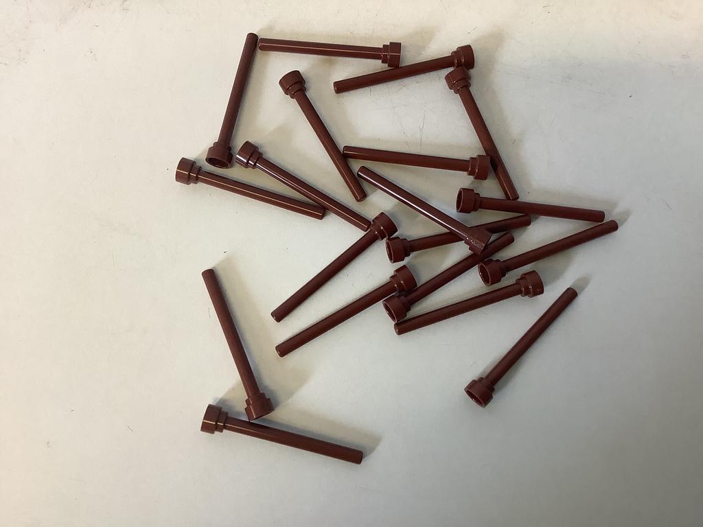 Lego antenne 4H platte bovenkant bruin (1), Ophalen of Verzenden, Gebruikt, Losse stenen, Lego