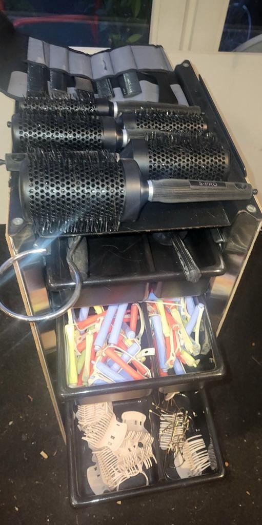 Kappers trolley met S-PRO borstels en Jaguar kammen set, Ophalen