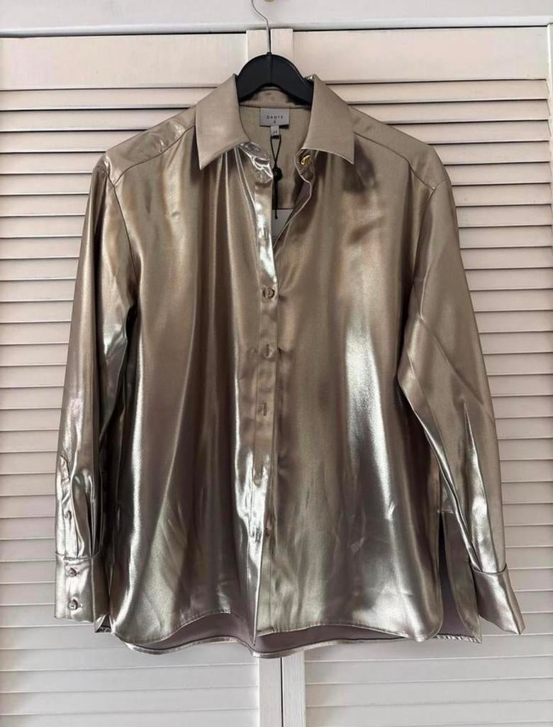 Dante6 goudkleurige blouse maat xs, Ophalen of Verzenden, Zo goed als nieuw, Maat 34 (XS) of kleiner