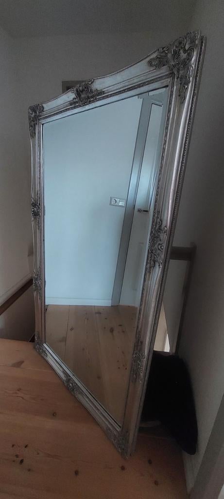 Barok spiegel zilver, Huis en Inrichting, Woonaccessoires | Spiegels, Ophalen, Zo goed als nieuw, Rechthoekig, Minder dan 100 cm