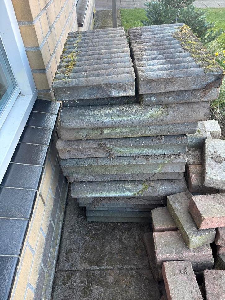 Set palissade banden, Tuin en Terras, Bielzen en Borders, Gebruikt, Beton, 25 tot 50 cm, Minder dan 100 cm, Ophalen