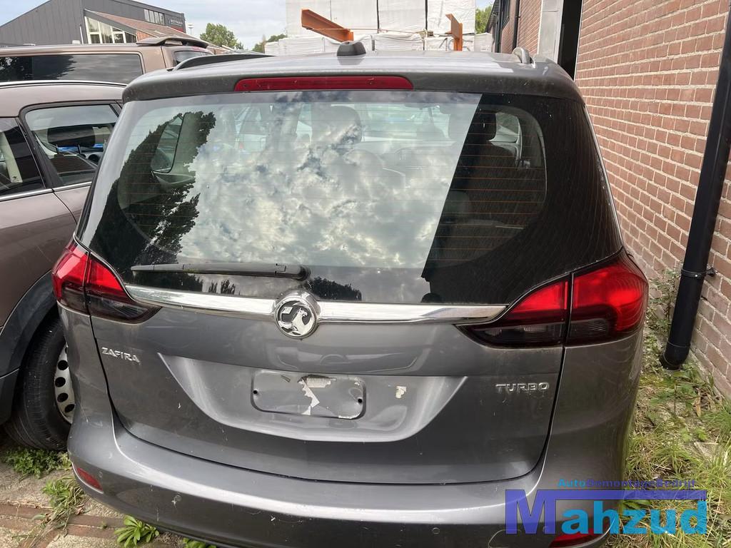 OPEL ZAFIRA C Grijs Z10B achterklep 2012-2017, Gebruikt, Deur, Opel Automobile GmbH, Ophalen of Verzenden