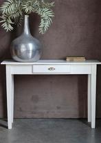 Wit brocante sidetable haltafel burootje kaptafel, Ophalen