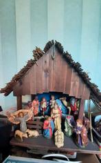 Kerststal met hele oude beeldjes, Ophalen of Verzenden