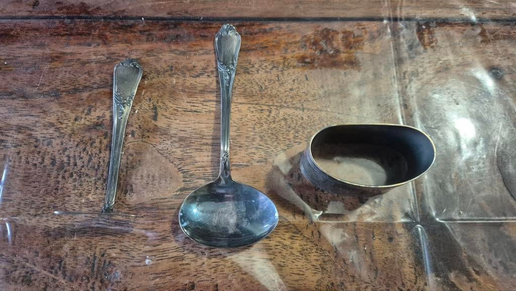 Vintage zilveren bestekset., Antiek en Kunst, Ophalen of Verzenden