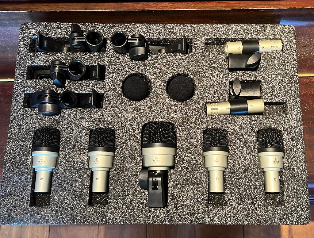 Devine drum mic set, Ophalen of Verzenden, Gebruikt, Instrumentmicrofoon