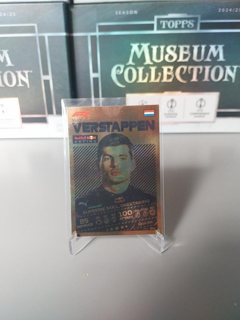 251 Max Verstappen Gold Topps Turbo Attax 2021, Hobby en Vrije tijd, Stickers en Plaatjes, Ophalen of Verzenden, Zo goed als nieuw