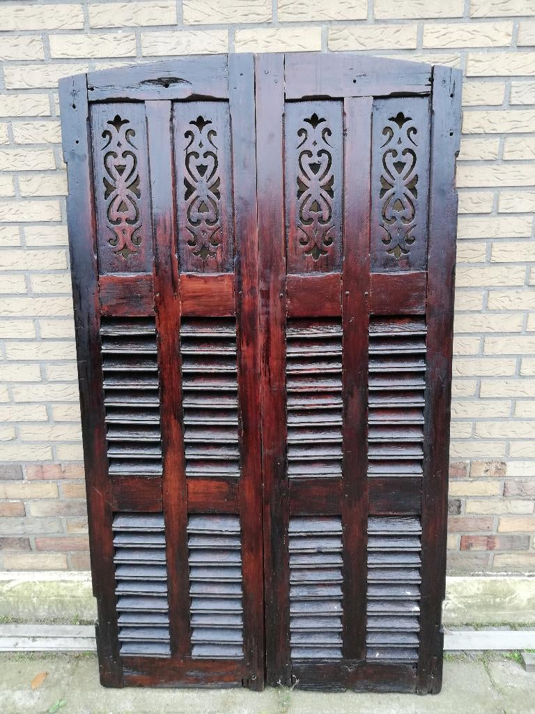 voor decoratie set luiken 167cm hoog x96 cm breed, Antiek en Kunst, Ophalen