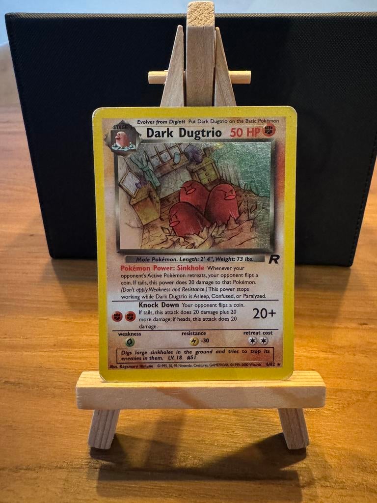 Dark Dugtrio #6 team rocket, Ophalen of Verzenden, Zo goed als nieuw