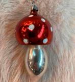 Kerstbal mooie echte antieke grote paddenstoel kerstbal, Ophalen of Verzenden