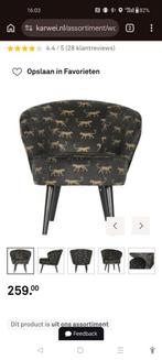 Stoel panter karwei, Huis en Inrichting, Fauteuils, Ophalen, Zo goed als nieuw, 50 tot 75 cm