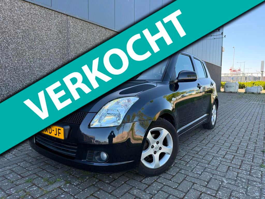 Suzuki Swift 1.3 Shogun/Dealer OH/1ste eigen/Nieuwe APK en b, Auto's, Suzuki, Voorwielaandrijving, Stof, Zwart, 965 kg
