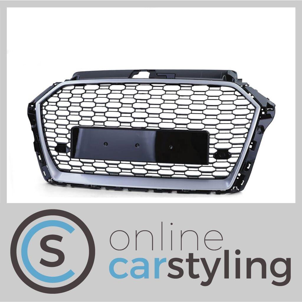 Embleemloze Grill Audi A3 8V RS Look Zilver, Auto-onderdelen, Overige Auto-onderdelen, Audi, Nieuw, Ophalen of Verzenden