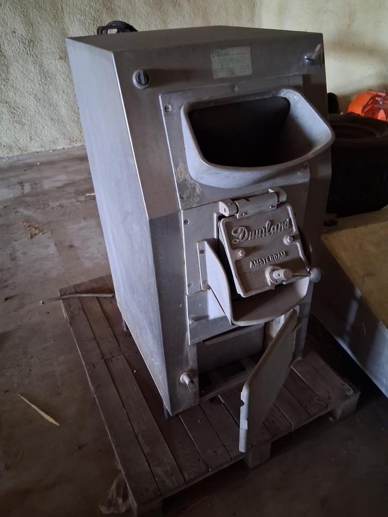 aardappelschrapmachine, Ophalen, Hout, Houtkachel