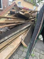 Partij sloophout, diverse planken en balken, Doe-het-zelf en Verbouw, Hout en Planken, Gebruikt, 25 tot 50 mm, Overige typen, Ophalen