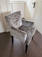 Comfortabele grijze stoelen met armleuningen, Ophalen, Zo goed als nieuw, Hout, Eén
