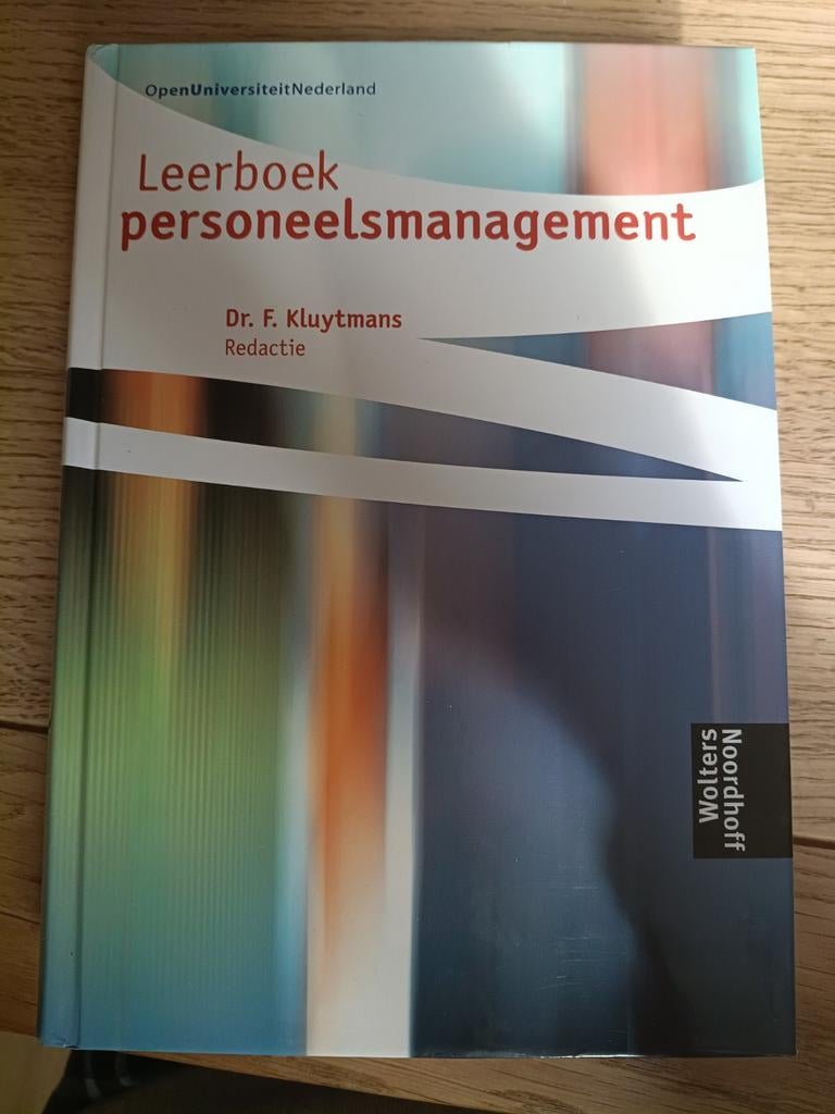 Leerboek Personeelsmanagement, Boeken, Ophalen of Verzenden, Zo goed als nieuw