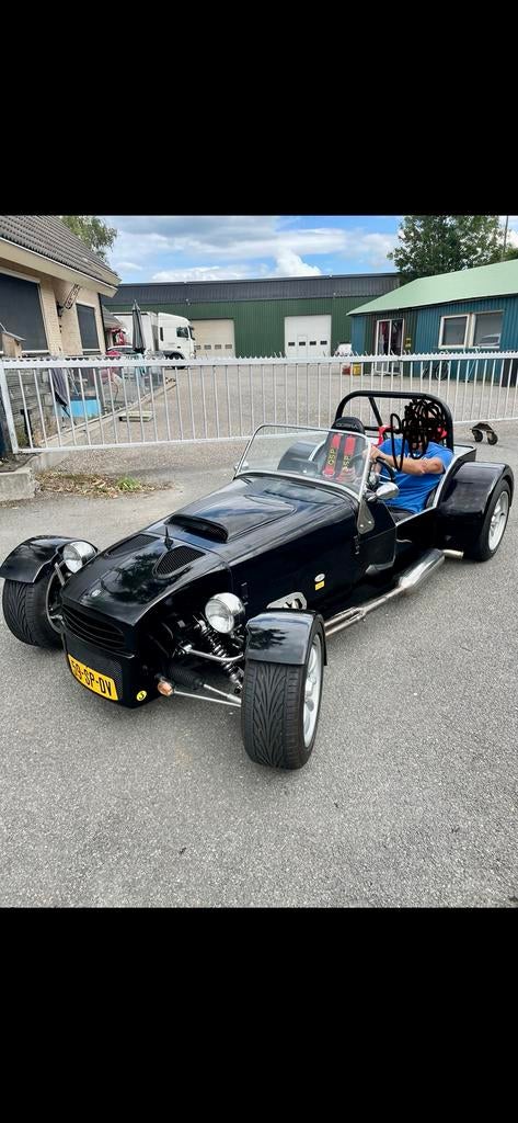Donkervoort Dutton met Kawasaki ZX12R van ruim 200 pk. Bj.83, Auto's, Achterwielaandrijving, 4 cilinders, Cabriolet, Leder en Stof