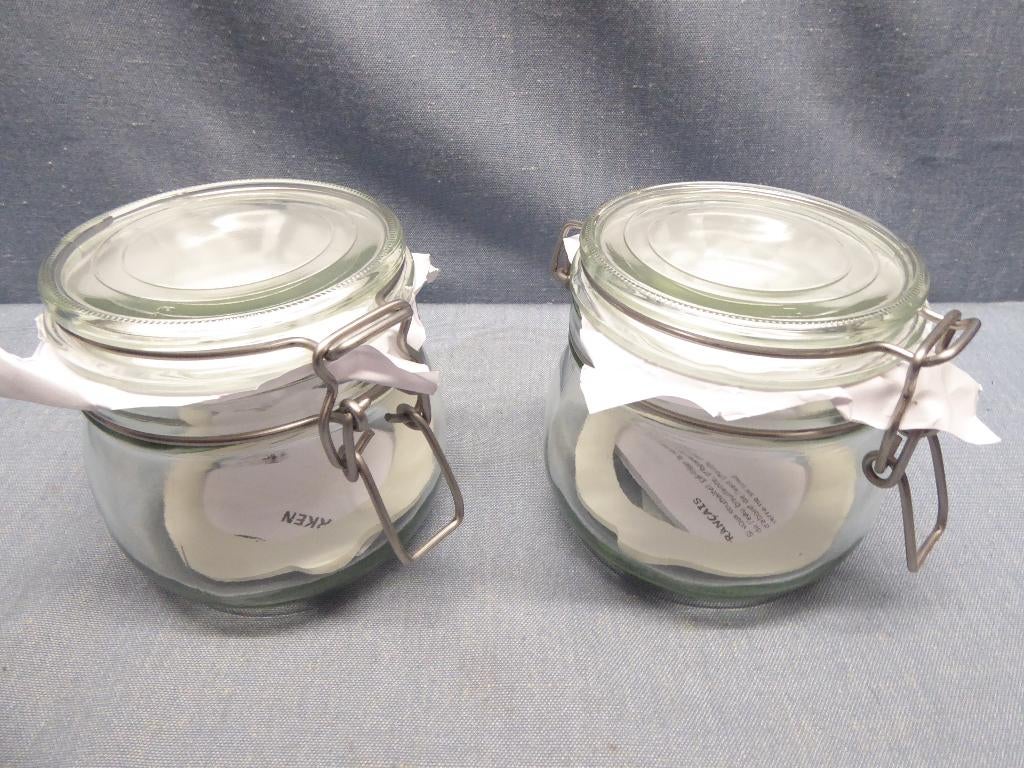 IKEA | KORKEN | voorraadpot met deksel, helder glas, 0.5 L, Huis en Inrichting, Keuken | Potten en Pannen, Ophalen of Verzenden