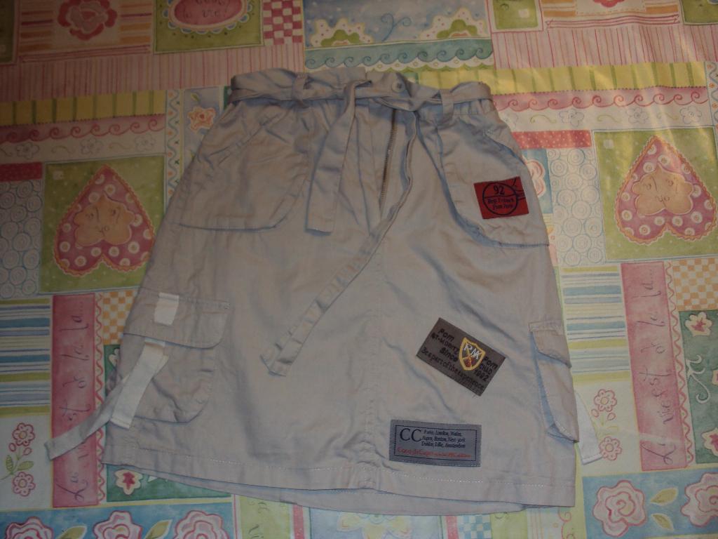 Beige katoenen college rok POM POM mt 122/128 prima staat, Pom Pom, Gebruikt, Meisje, Ophalen of Verzenden