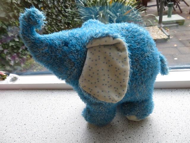 Olifant merk Happy Horse blauw gemeleerd uit 2006, Kinderen en Baby's, Speelgoed | Knuffels en Pluche, Zo goed als nieuw, Olifant