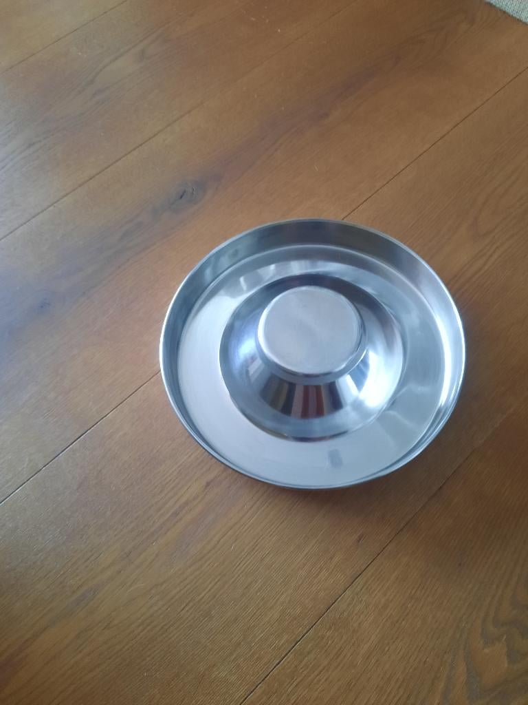 RVS puppy honden  drinkbak voerbak, Ophalen of Verzenden, Anti-knoei, Zo goed als nieuw