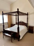 Indonesisch bed met 2 nachtkastjes Bali Java Indonesië, Ophalen, Gebruikt, Tweepersoons, 160 cm