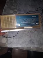 2 oude lampenradio s philips b1x42a en salfofe, Ophalen of Verzenden