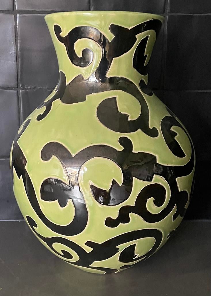 Todo mundo keramieken vaas barok stijl izgs, Ophalen of Verzenden, Zo goed als nieuw, Aardewerk of Porselein, Minder dan 50 cm