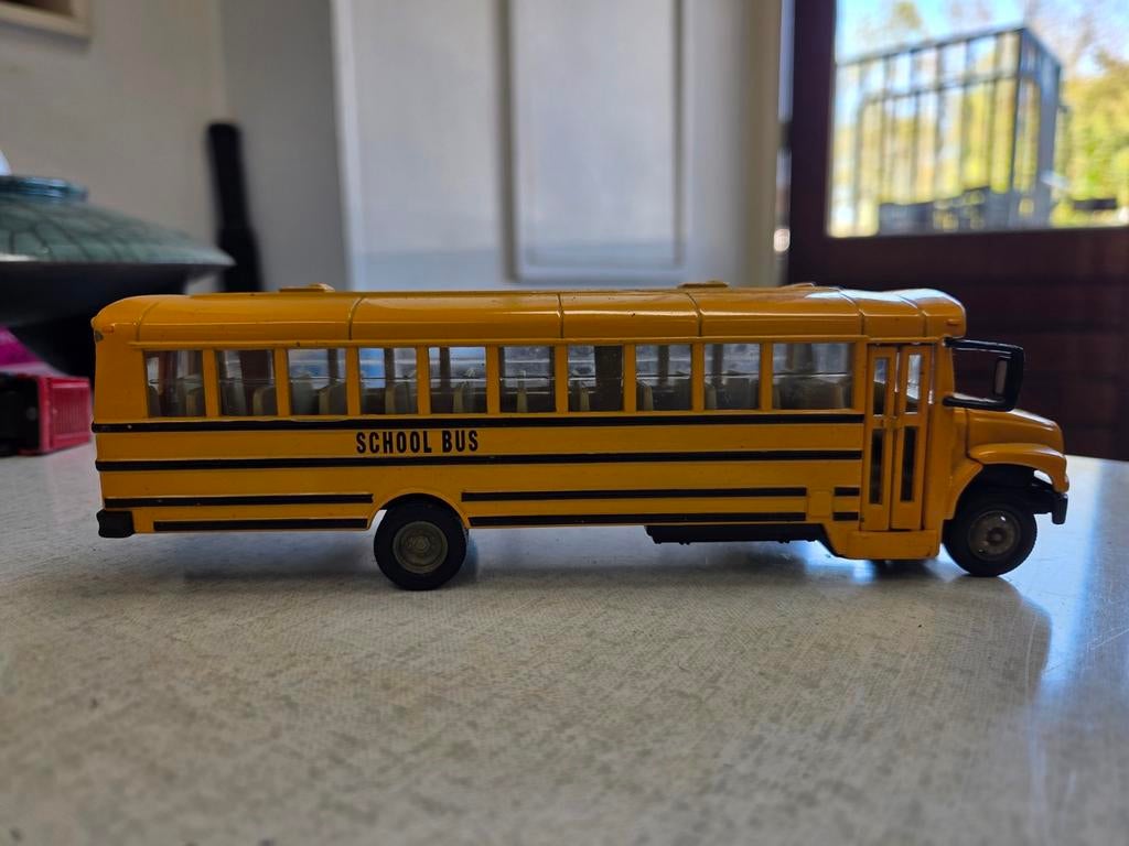 Gele Schoolbus Model - Gedetailleerd Speelgoedvoertuig, Overige merken, Gebruikt, 1:50 of kleiner, Overige typen