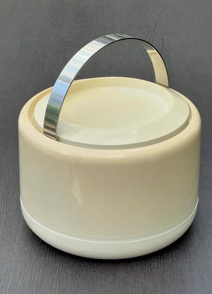 Vintage Stelton ijsemmer (240619), Gebruikt, Kunststof, Ophalen of Verzenden, Wit