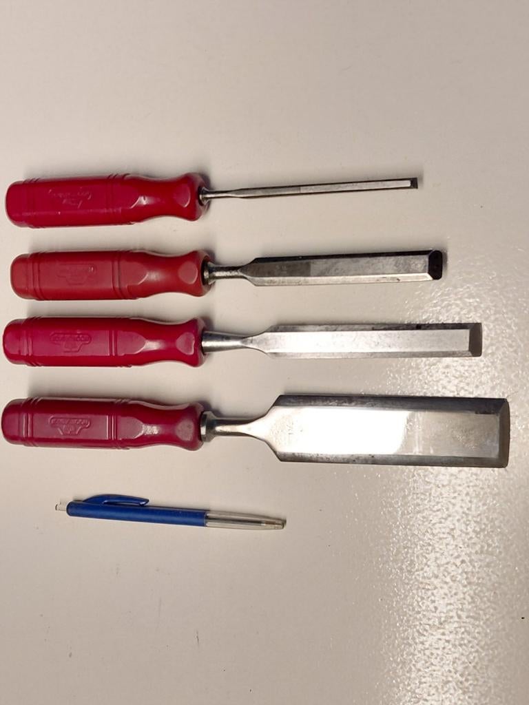 Beitels Nooitgedagt, 6, 16,18,38mm, Ophalen of Verzenden